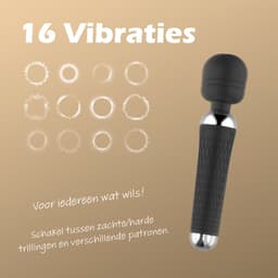 Intimate Desires® - Magic Wand Vibrator - Clitoris Stimulator - 16 Vibraties - Oplaadbaar — thumbnail 5