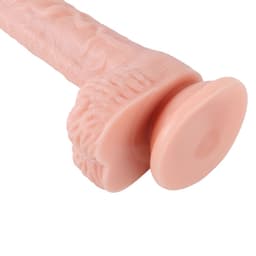 Banoch | Dildo | zacht met zuignap | 20 cm | Realistisch Geaderd | Stevig & Buigzaam | Voor Anaal en Vaginaal Gebruik — thumbnail 7