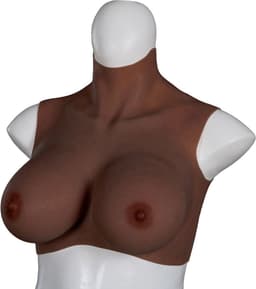 XX-DreamToys - Ultra Realistische Bodysuit - Drag - Bovenlijf Met Borsten - Bruin L — thumbnail 9