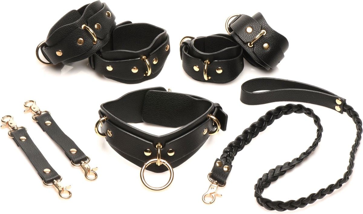XR Brands - Lover's Restraints Set - Zwart — afbeelding 1