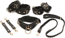 XR Brands - Lover's Restraints Set - Zwart — thumbnail 1