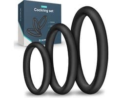 Dailyplay Siliconen Cockring - Set van 3 – Penisring voor Mannen en Koppels – Sex Toys – Seksspeeltjes Heren – Verstelbaar