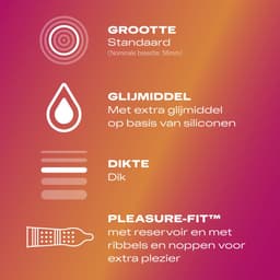 Durex - 50 Condooms - Orgasm Intense - Performa - Nude - Pleasure me - Voordeelverpakking — thumbnail 4