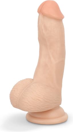 Dildo met ballen 12 cm - Beige — thumbnail 1