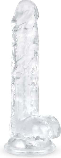 Jelly Dildo met ballen - 17 cm — thumbnail 1