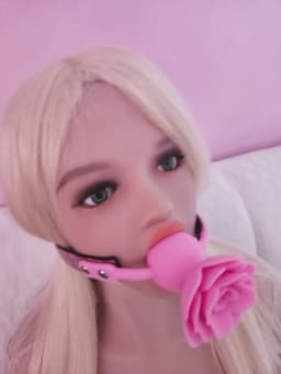 BNDGx® - Gag Ball Roze - Seks speeltje - Gagbal roos mond strap masker bdsm fetish — thumbnail 4