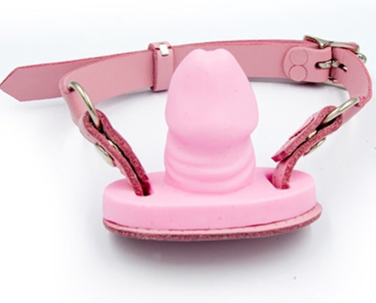 Mister b leren penis gag roze — afbeelding 1