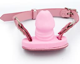 Mister b leren penis gag roze — thumbnail 1