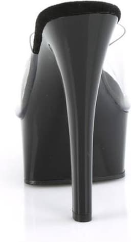 Pleaser - GLEAM601 Muiltjes met hak - US 11 - 41 Shoes - Zwart/Zwart — thumbnail 3