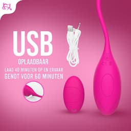 Toys Hub® Vibrerend Ei met Afstandsbediening - Incl. EBOOK - Met Opbergzakje - 10 Vibraties – Waterproof - Vibrator - Vibrators voor Vrouwen & Koppels - Sex Toys voor Vrouwen - Couples — thumbnail 12