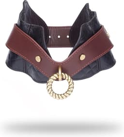Liebe Seele - The Equestrian Leather Posture Collar And Leash - Leren Halsband Met Ketting — thumbnail 2