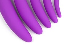 Segretoys - Siliconen Dilator Set voor Vaginisme - Zachte Dildo Set - Ondersteuning bij Vaginisme, Vulvitis of Bekkenproblemen - Vaginale Training - Seksspeeltjes voor Vrouwen - Set van 5 - Paars — thumbnail 4