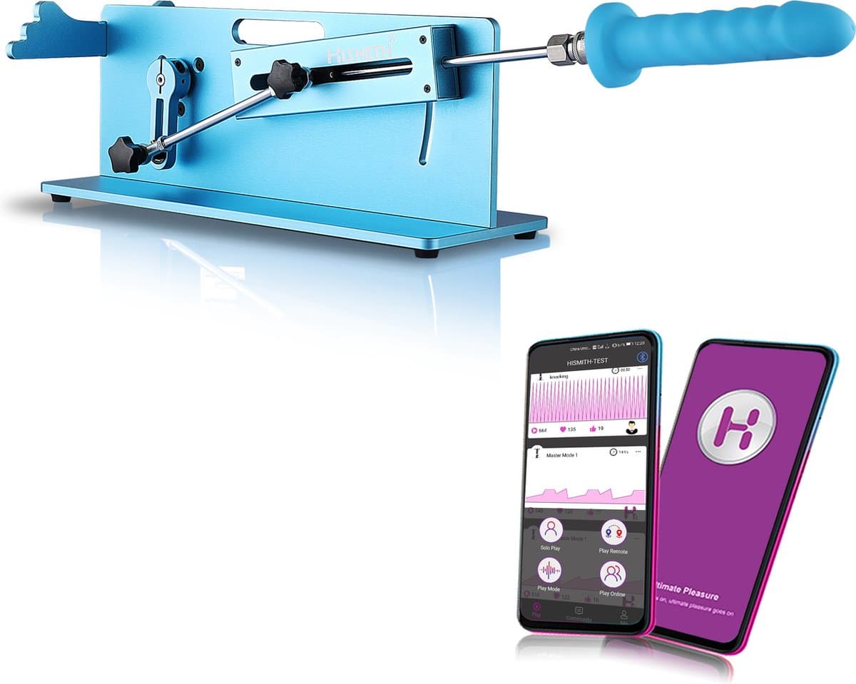 PRO 5 Premium Seksmachine TableTop KlicLok® Smart App Blauw — afbeelding 1