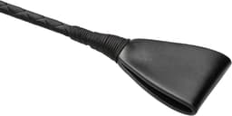 Luxe Zwarte Zweep – Midnight Authority – Erotisch Speelgoed voor Koppels | BDSM Whip met Gouden Details – Sexy Fetish Accessoire – Kinky Dominatrix Accessoire – 45 cm | Dare to Undress — thumbnail 4