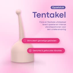 Pure Pleasure® Vibrators voor Vrouwen - Mini Bullet Vibrator - App & 3 Opzetstukken – Clitoris Stimulator – 10 Vibratiestanden – Oplaadbaar – Waterdicht – Roze – Compact Formaat — thumbnail 3