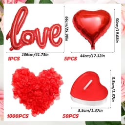 Complete Romantische Decoratieset voor Valentijnsdag en Huwelijksaanzoek — thumbnail 3
