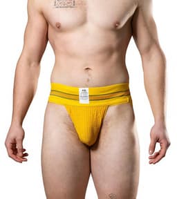MM Sports The Original No. 10 Swimmer/Jogger Jockstrap 3 inch Yellow - MAAT L - Heren Ondergoed - Jockstrap voor Man - Mannen Jock — thumbnail 10