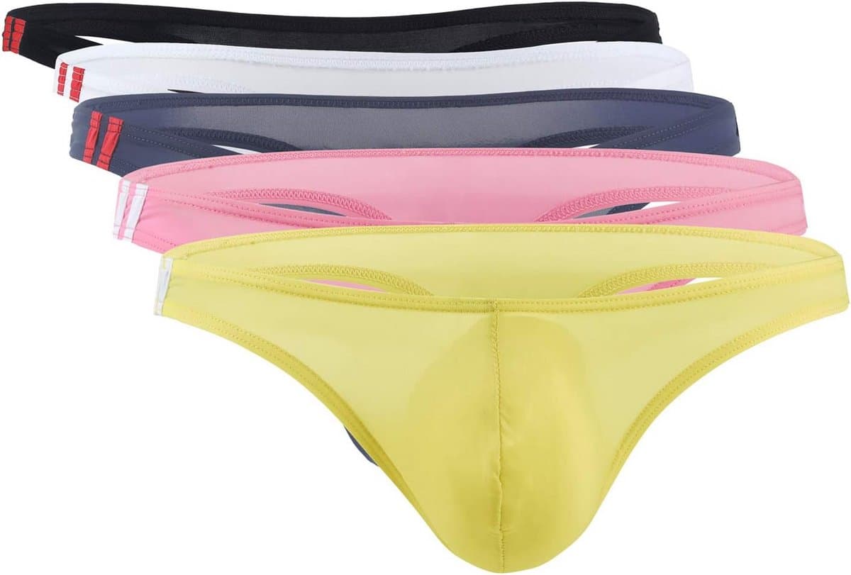 Heren String T-back Ondergoed Dunne IJszijde Lage Taille Slip — afbeelding 1