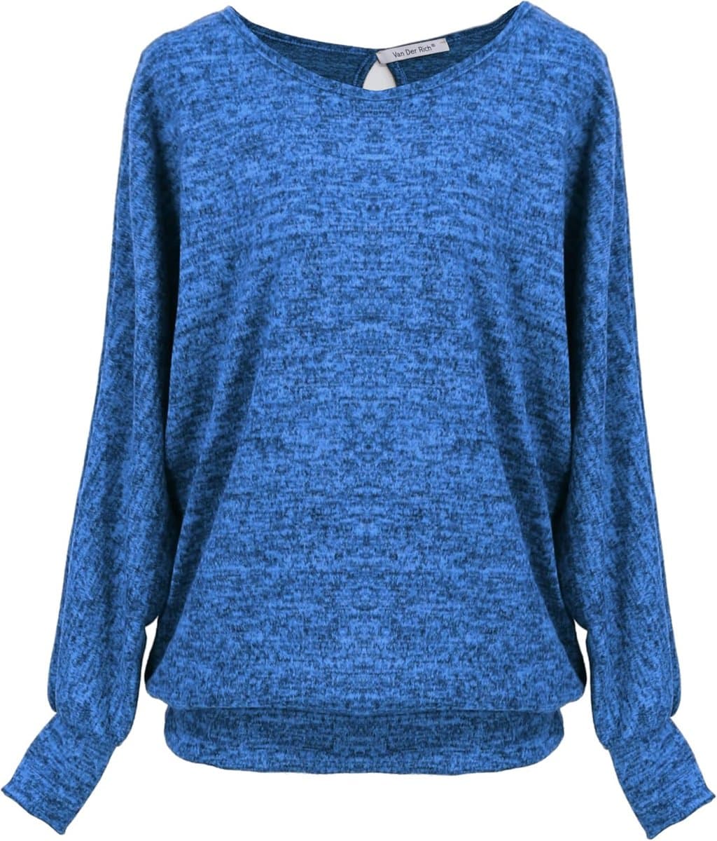 Dames T-shirt met open rug - Made in Italy — afbeelding 1