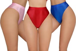 Glanzende Naadloze String voor Dames - Hoge Taille en Onzichtbaar Onder Kleding — thumbnail 7