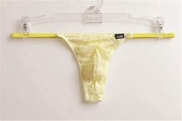 Heren String Slips Sexy Kant Transparant Ademend Ondergoed T-Rug Lage Taille — thumbnail 4