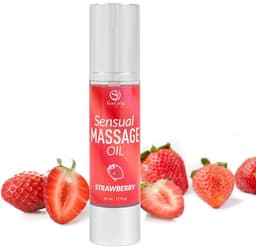 SECRET PLAY Sensual Massage Oil Strawberry 50 Ml. — thumbnail 2