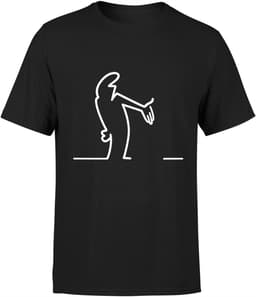 Merkloos - T-shirt - Minimalistisch - Grappig - Stickman — thumbnail 1