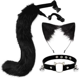 Complete 3-Delige Katten Kostuum Set Dierenoren Staart en Halsband voor Dames — thumbnail 3
