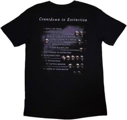 Unisex T-shirt met Metal Band Artwork - Zwart — thumbnail 3