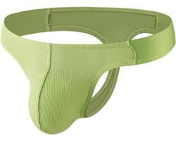 Heren Jockstrap Ondergoed Stretchy Luchtige Slip Bikini met T-Achterkant