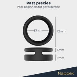 Cockring Siliconen - Nappex™ Javari Penisring voor een Stevige Erectie [Discreet Verzonden] - Rekbare Ballstretcher - Sex Toys voor Mannen en Koppels - Kamasutra - BDSM - Seksspeeltjes Zelf Aftrekken - Erotiek — thumbnail 5