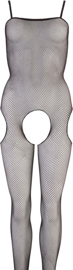Sexy Lingerie - Catsuit met Open Kruis - Erotische Catsuit - Bodystocking - Visnet - S/M — thumbnail 4