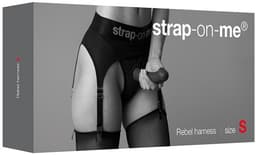 Strap-On-Me - Strapon Harnas Lingerie - Rebel - Zwart - Maat 2XL — thumbnail 5