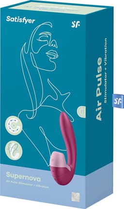 Satisfyer, drukgolfvibrator, Supernova, 18 cm, flexibel verstelbaar, waterdicht, drukgolven en trilling — thumbnail 4