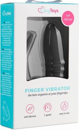 Vinger Vibrator - Zwart — thumbnail 2
