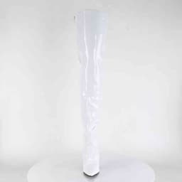 Pleaser - SEDUCE3010 Overknee laarzen - US 14 - 45 Shoes - Wit — thumbnail 2
