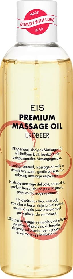Premium massageolie van EIS | Erotische massage | Aardbeiensmaak| 250 ml — thumbnail 1