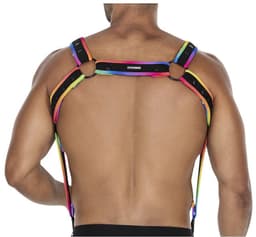 Cut4Men - Fetish Harnas - Tuigje - Neo - Zwart/Multicolour — thumbnail 9