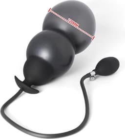 Buttplug - Buttplugs - Buttplug opblaasbaar - Prostaat Massage - Anaal plug - Zwart — thumbnail 3