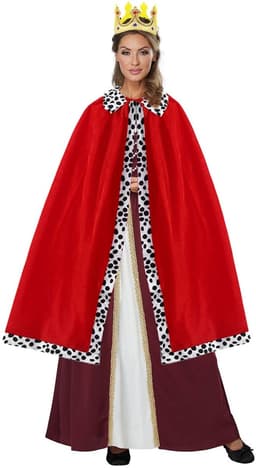 MTTProducts - King Queen Kostuum - Halloween Kostuum - Luxe Rood - Role Play Outfit - Perfect voor Feestjes en Toneel - Unisex — thumbnail 4
