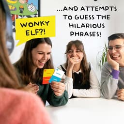 Grappig Woordspel - Liplezen Party - Feestplezier Ontketenen - 40.000 Woordcombinaties - 22.5 cm - Blauw wit rood — thumbnail 2