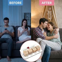 Koppel Dobbelstenen - Date Night - Relatie Versterken - Houten Dobbelstenen - 5 stuks - Niet gespecificeerd — thumbnail 4