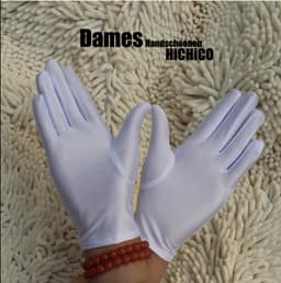 Beschermende Handschoenen - Handschoenen - Eczeemhandschoen - White Gloves - Jewelry Handschoen - Werk Handschoen - Beauty salon handschoenen - Veiligheid Handschoen Lichtgewicht Unisex Zacht MAAT L ----- HiCHiCO® — thumbnail 1