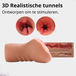 OurSecret® Rosalia 2-in-1 Pocket Pussy - Masturbator voor Man - Sex Toys voor Mannen - Vagina & Anus - Kunstvagina — thumbnail 5