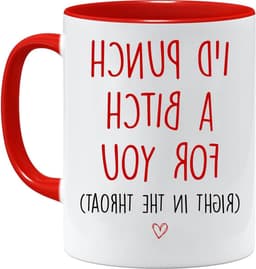 Grappige Mok - Nieuwigheid mok Valentijnscadeau - Cadeau geven - Gedurfde verklaring - 11 Ounces - Rood — thumbnail 1