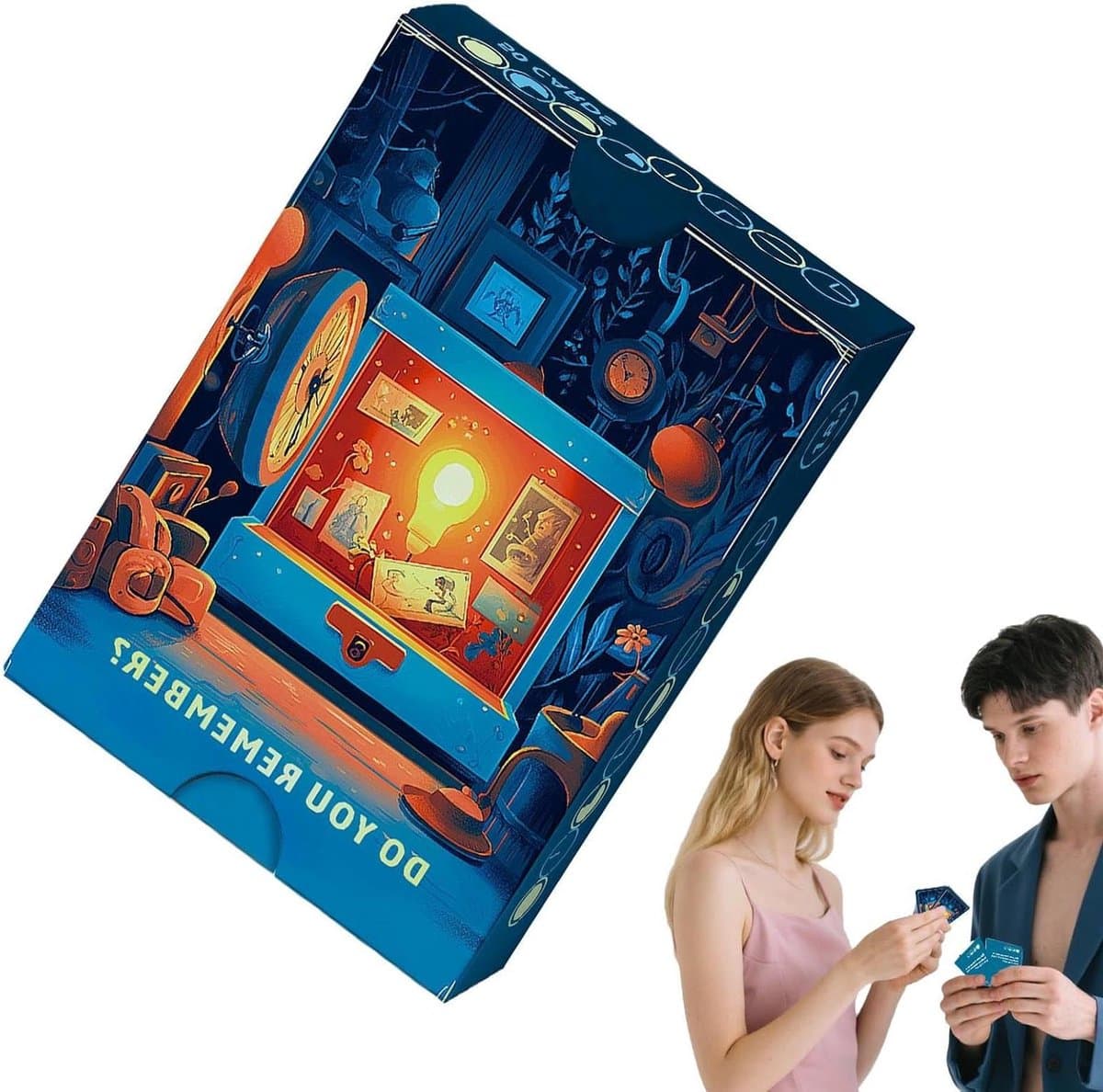 Koppel Spelletjes - Relatie Kaarten - Gesprekken Stimuleren - 50 Vragen - 66 x 9 x 18 cm - Niet gespecificeerd — afbeelding 1