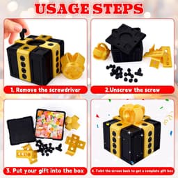 Genuine Annoying Gift Box - 3D Printed Prank Gift Box - Verrassingsbox - Grappige Cadeau Desktop — thumbnail 3