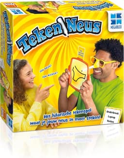 Tekenen met de Neus Spel - Familie Party Spel - Grappig Teken Spel - Neus Teken Bril - 3-20 Spelers — thumbnail 5