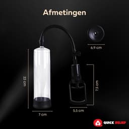 Quick Relief Penispomp™ - Penis Pomp Met Grippomp – Penispompen Penisvergroter – Penis Pomp Erectie Vergroter – Vacuumpomp Erectiepomp Masturbator — thumbnail 9