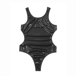Porno jumpsuit heren - String - Latex look - BDSM - Erotische kleding - Hemd — thumbnail 5